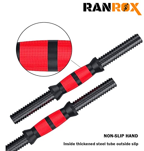 Image of Barbell Rod and Dumbbells Rods Heavy Adjustable Pair of Dumbbells Set with Rods and Weight Plates and Fitness Kit for Whole Body Workout (18)