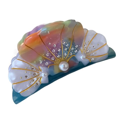 Pinza para el pelo de estrella de mar y perlas para mujer 7