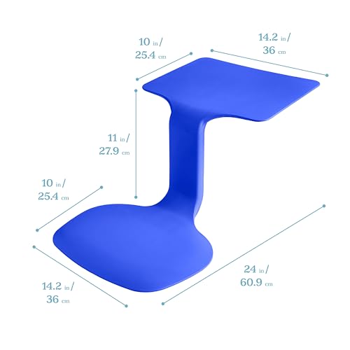 Image of ECR4Kids The Surf Portable Activity Lap Desk, Classroom Essentials, Blue, 10-Pack