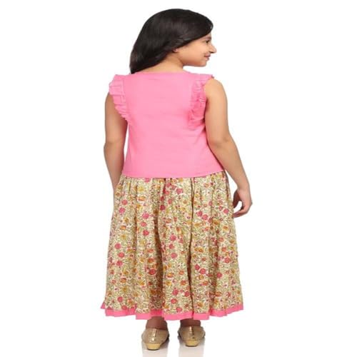 Image of Biba Girls Straight Fit Salwar Suit Set (KW2674 Multicolor 13)
