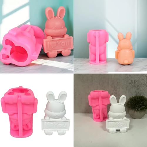 Moule en silicone Lapins amoureux pour demande en mariage originale - 3