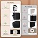 TEHEO 45L Toilettenpapier Aufbewahrung Korb mit Deckel - Klorollenaufbewahrung Groß Schwarz - WC Papier Aufbewahrung Wasserdicht für 18 bis 24 Rollen - Bambus Toilet Paper Organizer