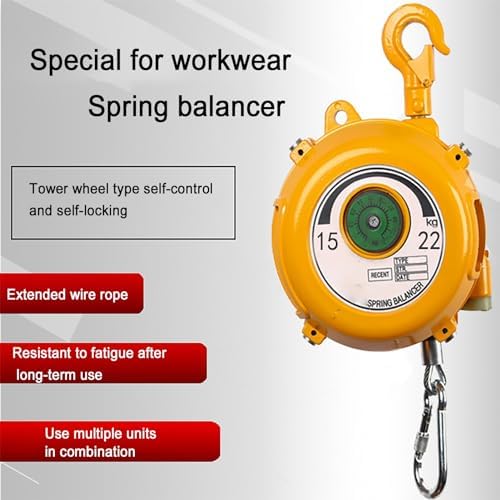 Heavy Duty Extended Spring Balancer Tool Hanger, 2.5m Retractable Holder for Assembly Line Tools, 70-80kg Capacity, Ideal for Efficient Tool Organization and Safety