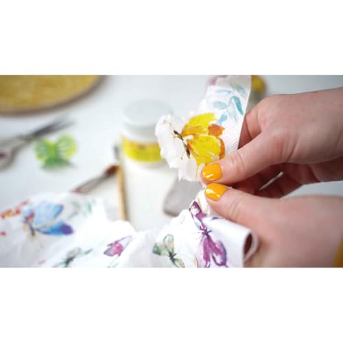KREUL 49251 - Art Potch Lack und Leim, transparent, 150 ml, Serviettentechnik- und Dekokleber auf Wasserbasis, für Holz, Keramik, Stein und Karton