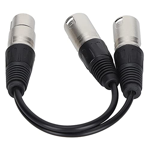 Cable de conexión de audio simétrico XLR hembra a doble XLR macho duradero