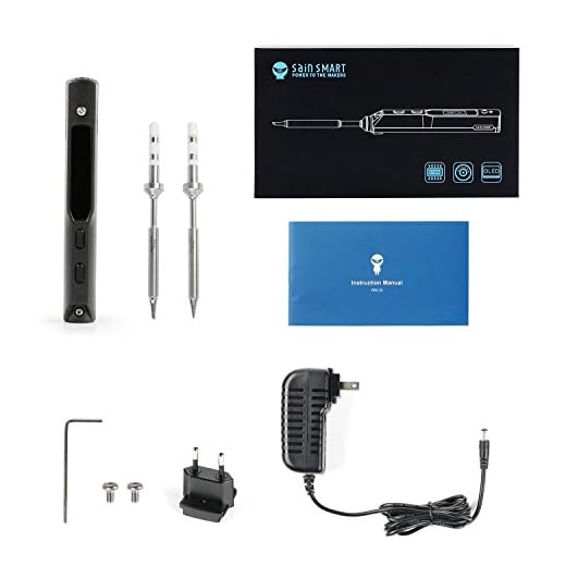 SainSmart ToolPAC PRO32 Mini Smart Soldering Iron Tool Set Auto Sleep Mode and Fast Heating Intelligent Welding Tool with STM32 Chip with 2 Solder Tips