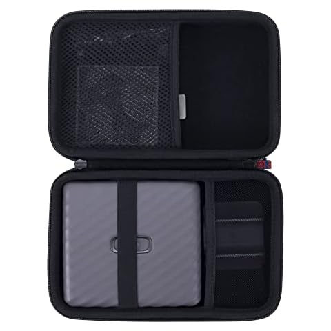 Khanka Hart Tasche mit Fotoalbum für Fujifilm Instax Link Wide Fotodrucker Smartphone Printer Cover