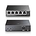 TP-Link TL-SG1005P, 5 Port Gigabit PoE Switch, 4 PoE+ Ports @65W, Desktop, Plug & Play, Sturdy Metal w/ Shielded Ports, Fanless, QoS & IGMP Snooping