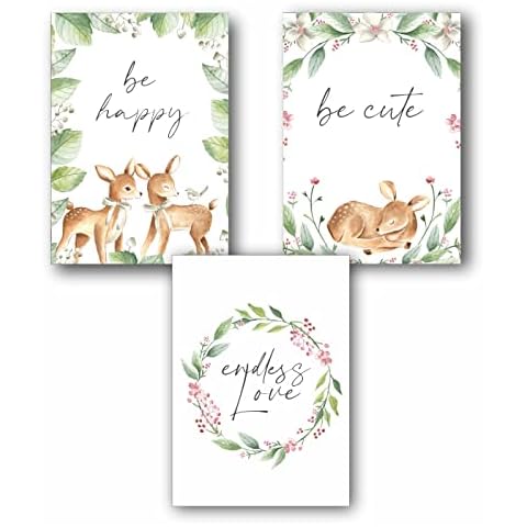 Juego de 3 murales de pared para habitación infantil Cover