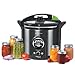 Presto 02144 12-Quart Digital Pressure Canner - Digital Display, Waterbath Capable, 10-Built-In Safety Features, Recipe Book, Black Stainless Steel