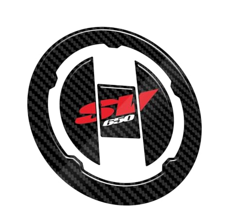 Sticker réservoir aspect carbone Suzuki SV650 protection trappe essence luxe