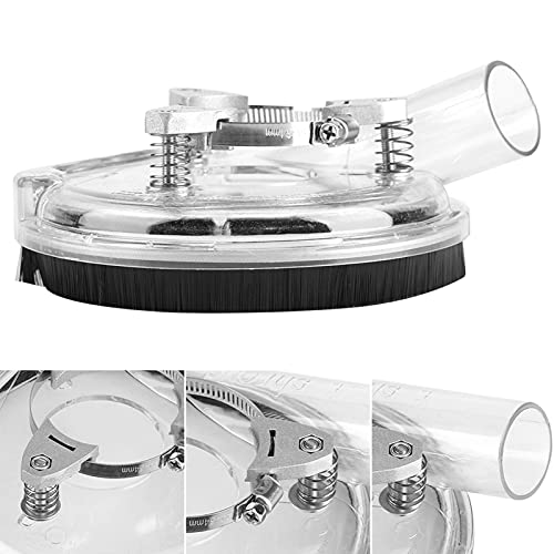 Cocoarm Cubierta Antipolvo para Amoladora Angular, Diseño de Plástico, Control Superior del Polvo, Borde Extraíble, Altura Ajustable para Amoladoras Angulares de 4 y 5 Pulgadas - imagen 7