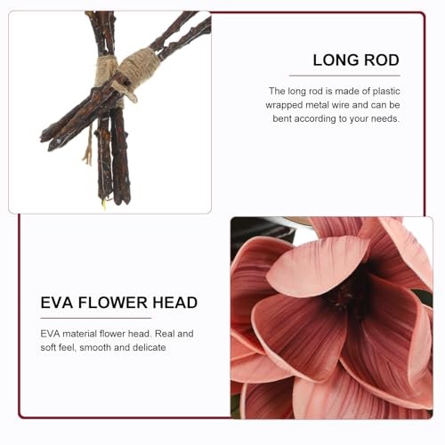 Magnolia artificiel en Eva et fer déco durable sans eau - 4