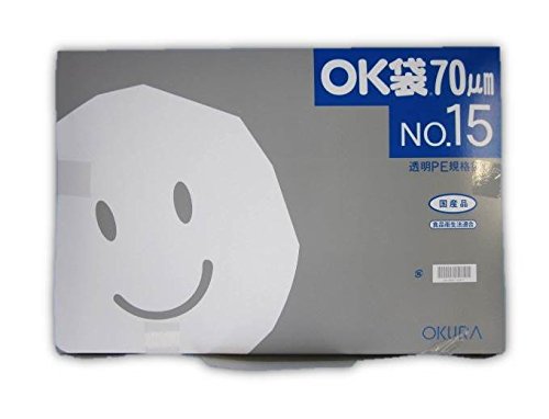 Amazon.co.jp: OK袋 0.07mm No.15 1ケース1,000枚（50枚×20袋）汎用