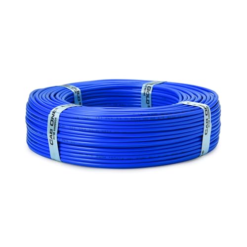 Image of 4.0 sqmm Single Core Copper Electrical Wire, 180 Meter (Blue) | Heat Resistant & Flame Retardant (FR) | Lead-Free LSH House Wire for Home & Industrial Use (180 MTR)