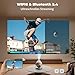 Mini Beamer, Projektor, Mini Projector 1080P Full HD, 480 ANSI Lumen, Android 14 System, 8K Dekodierung, WiFi 6 Bluetooth 5.4, Automatische Trapezkorrektur, 180° Drehbar, Beamer 4K Heimkino