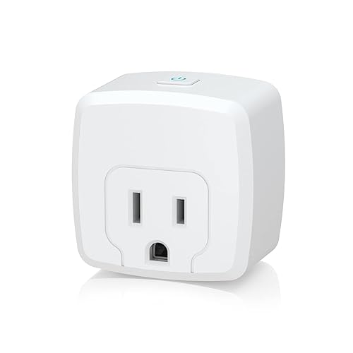 HBN Enchufe inteligente Mini 15A, toma inteligente WiFi funciona con Alexa, Google Home Assistant, control remoto con función de temporizador, no