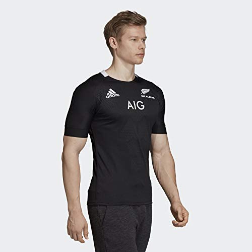adidas mens All Blacks Home Jersey Black Large