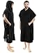 SUN CUBE Surf Poncho Changing Robe with Hood | Thick Quick Dry Microfiber Wetsuit Changing Towel for Surfing Beach Swim Outdoor Sports -Black