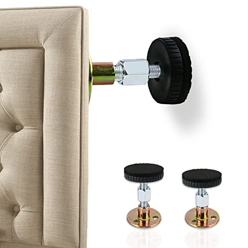 Spasaling 2Pcs Headboard Stoppers,Bed Frame Anti-Shake Tool Adjustable Bed Spacer Couch Spacers Sofa Spacer For Wall (2Pcs:30-65Mm) #TOP2