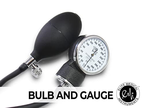 Emi Deluxe Black Aneroid Sphygmomanometer Blood Pressure Monitor Adult Cuff #217 #TOP5