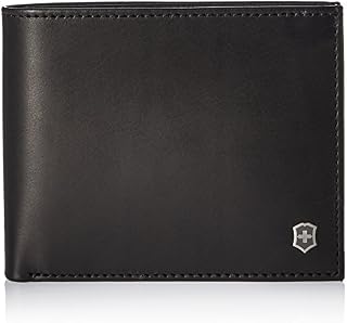 Victorinox Men's Altius Edge Zenon Bi-fold Wallet with RFID, black leather, L