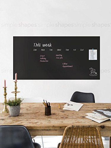 Chalkboard Wall Decal, Large Chalkboard Wall Decal - 24" X 48"- By Simple Shapes #TOP12