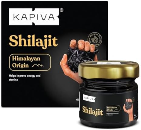 Kapiva Original Himalayan Shilajit/Shilajeet Resin 40g |Super Saver Pack| 250mg/Serving | For Energy, Endurance & Vitality | 160 Servings | 100% Ayurvedic