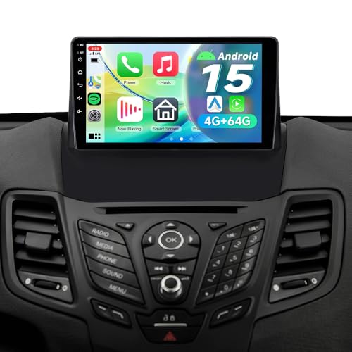 ACAVICA Autoradio Android 15 pour Ford Fiesta MK6 2008-2016 - Écran 9