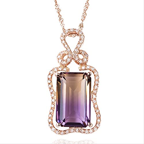 Collier en amétrine rose d'exception et bijoux géométriques en argent 925 haut de gamme