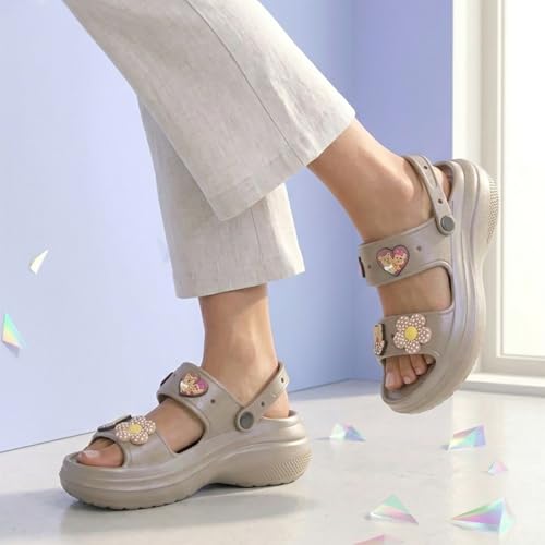 Image of TRASE Double Strap Clogs Sandals for Women | Daily Use Slippers with Adjustable Back Strap | Comfortable Lightweight Waterproof Anti Skid Casual Flip Flops