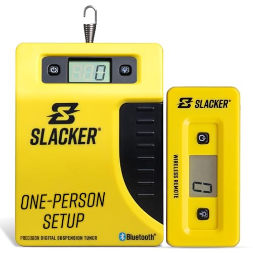Slacker Motorcycle Starter Suspension Tuning Kit – Digital Sag Tool for Dirt Bikes &amp; Motorcycles – Real-Time Handlebars Display &amp; Universal Mounting – Precise Suspension Tuning Motocross Tools