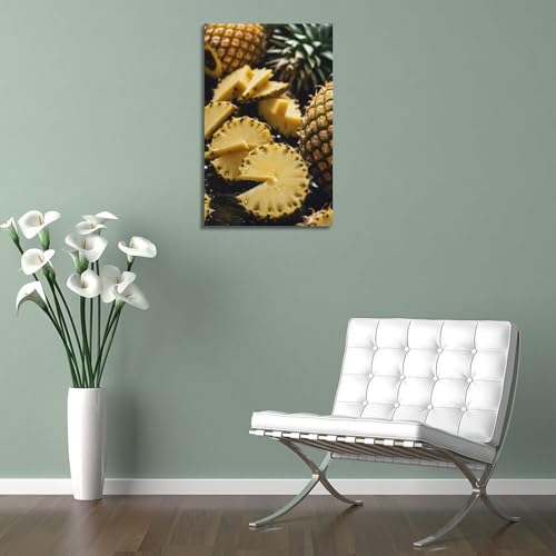 Poster ananas moderne 50x75cm pour habiller un mur blanc vide - 5