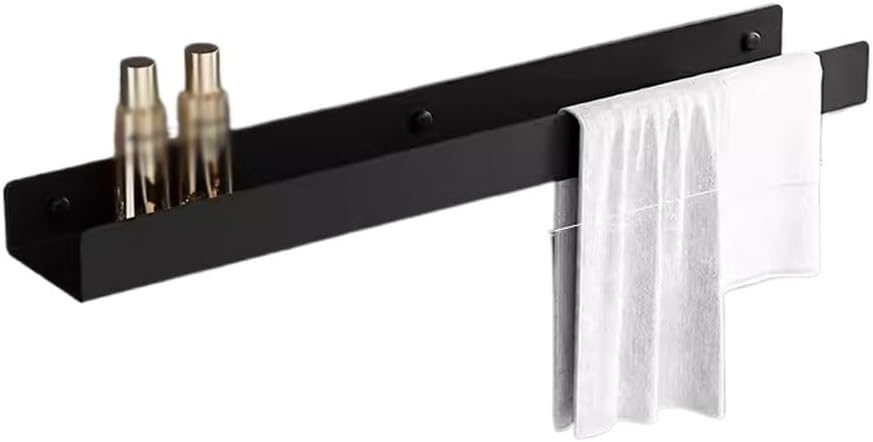 Toothbrush Holder Home Bathroom Storage Rack Towel Mirror Bathroom Wall Punch-Free Cosmetic Mouthwash Cup Storage Rack Bathroom Storage Rack(L80cm)