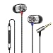 SoundMAGIC E10C High Fidelity Earphones smartphone earbuds In Ear Sound Isolating Headphones with Mic and Remote for Audiophiles - Gunmetal