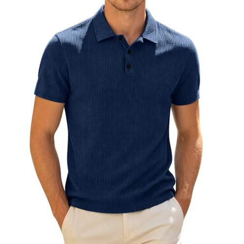 Polo homme coton manche courte t-shirt classique chic élégant coupe droite
