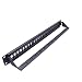 19Inch 1U-Schrank- Rack Pass- Through 24- Port CAT6. Patch- Panel RJ45. Netzwerkkabel- Tester Keystone-Jack-Modularerverteilungsrahmen