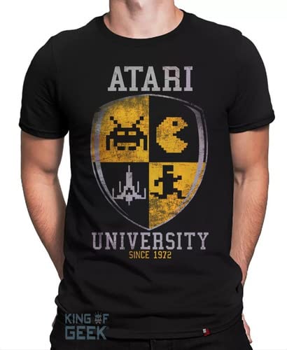 Camiseta Atari Video Game Retrô Camisa Geek Jogos Filmes Tamanho:...