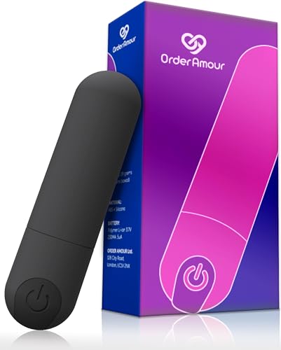Mini Bullet Vibrator for Women, Quiet Yet Powerful, Personal Pleasure Waterproof Sex Toy with 10 Vibration Patterns - by Order Amour