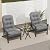 MQK Adirondack Chair Cushion, Thick Indoor/Outdoor Rocking Chair Cushion with High Elasticity PP Cotton, Fade-Resistant, 44'x19'x4