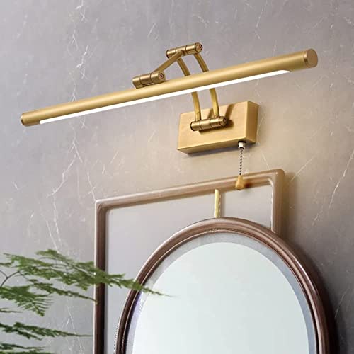 Espejo de baño LED retro y ajustable para armarios frontales con iluminación integrada 5