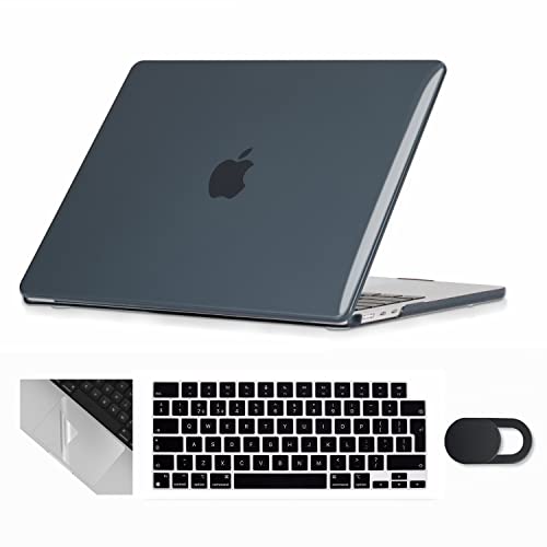 Se7enline Compatible with 2024 MacBook Air 15 inch case M4 M3 M2 A2941/A3114/A3241 Hard Laptop Cover for Mac Air 15.3 & Keyboard Protective Cover & Webcam Cover & Trackpad Protector