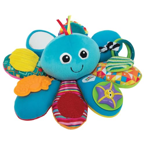 Lamaze Baby Spielzeug 'Lustiger Soundhund' Clip & Go, das hochwertige Kleinkindspielzeug. Der quietschbunte Greifling fördert die Motorik und ist das perfekte Kinderwagenspielzeug und Kuscheltier, Mehrfarbig, LC27023