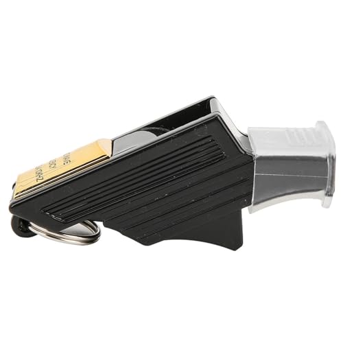 Silbato árbitro sonido fuerte y claro ABS con broche metálico removible miniatura 1