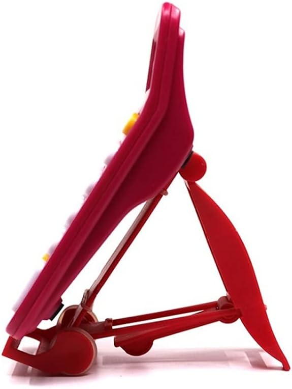 12 Digit Desk Calculator Large Buttons Financial Business Accounting Tool Rose Red Color for Office School