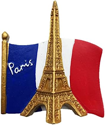 3D Eiffelturm Kühlschrankmagnet - Paris Souvenir Aus Metall