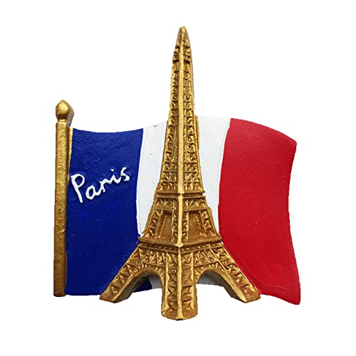 Eiffelturm-Kühlschrankmagnet, Paris, Reiseaufkleber, Souvenir, Frankreich-Flagge, Kühlschrankmagnet, Dekoration für Zuhause & Küche
