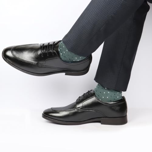 Image of FAUSTO Men's Formal Office Comfort Lace-Up Derby Shoes