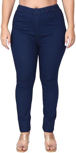 Danbro Jeggings for Women | Slim Fit | Plus Size | high Waist | Stretchable Denim