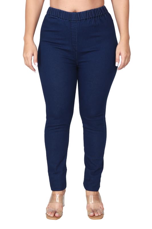 Image of Danbro Jeggings for Women | Slim Fit | Plus Size | high Waist | Stretchable Denim